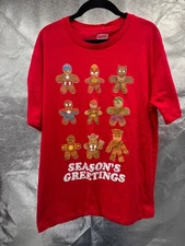 Christmas T-Shirt Size XXL - Superhero Gingerbread Men
