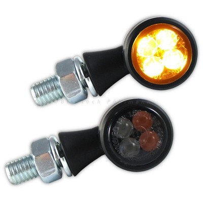 LED Blinker Progress-Line Zero, Schwarz, Getönt, E-geprüft