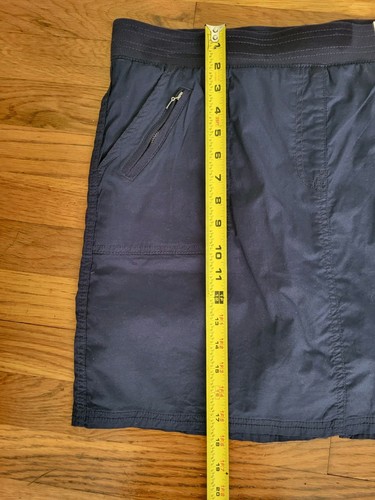 Khakis & Company Popeline Skort mit Rippstrick Taille blau Gr. 12 Stretch Taschen - Bild 10 von 10