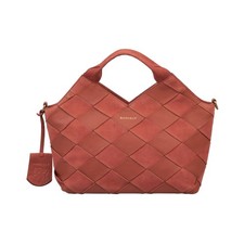 Burkely Ledertasche Even Ella Kurzgrifftasche Handtasche Nubuk Leder curry Bag