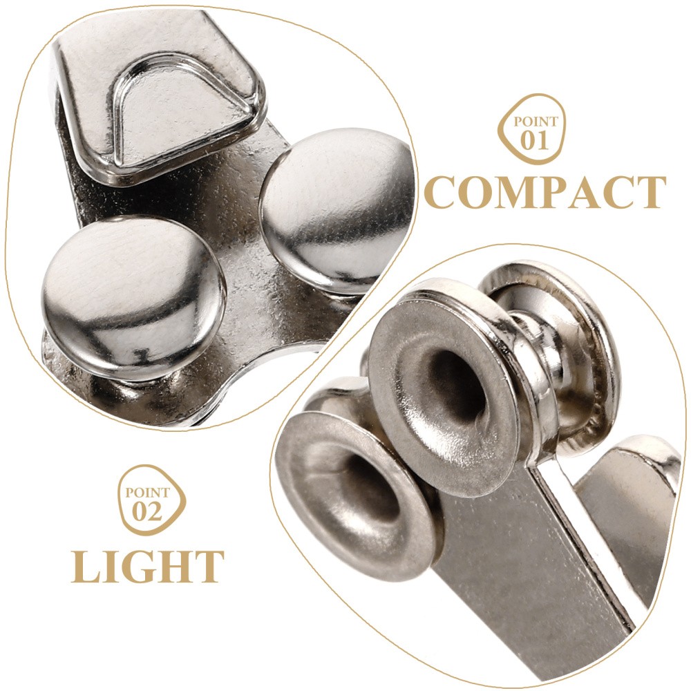 APL 20 Pezzi Rivetto a Vite per Scarpe Gancio in Pizzo Stivali Fibbie Forniture Fai da Te