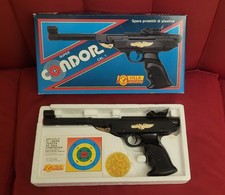 vintage 1980 super Condor calibro 7 pistola giocattolo con pallini gomma