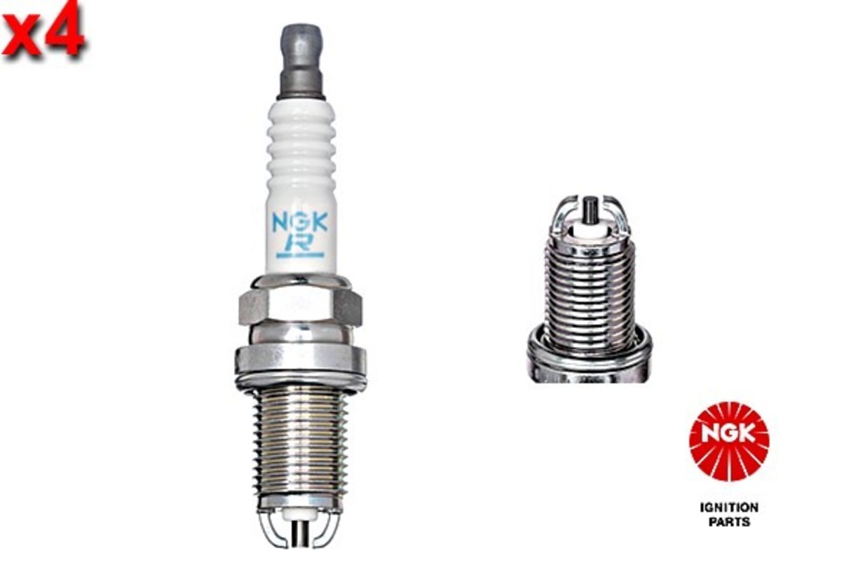 NGK 4x Spark Plug For DAIHATSU Applause II PIAGGIO Porter 97-10 90048-51136-000