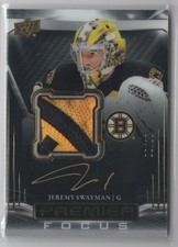 2022-23 UPPER DECK PREMIER FOCUS AUTO  PATCH Jeremy Swayman 02/15 Boston Bruins