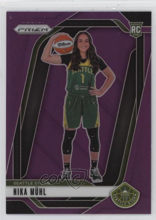 2024 Panini Prizm WNBA Purple 128/149 Nika Muhl Mühl #146 Rookie RC 1kc2