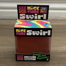 Nee Doh Nice Cube Swirl Super Solid Squish Squeeze Toy 26059YP