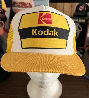 Vintage Kodak Film Hat Cameraman 1980s Trucker Hat Adjustable snapback Gold