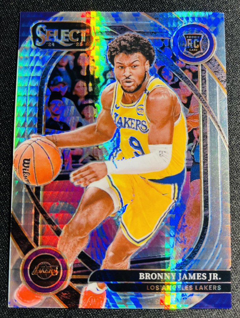 Bronny James Jr 2024-25 Panini Select 2/8 Courtside Prizm Silver Hyper #290