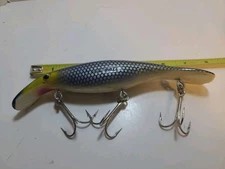 Homer Le Blanc 8" Swim Whizz Musky Fishing Lure In Nice Shape See Pics And...
