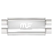 MagnaFlow Muffler 2.50 Inlet/Dual 2.50 Outlet Stainless Steel Natural Each 12468