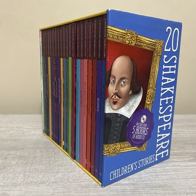 20 Shakespeare Children's Stories Box Set Hardcover Slipcase Kids Collection CDs