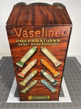 Vaseline Preparations Drug Store Countertop Display Tin Advertisement Cabinet