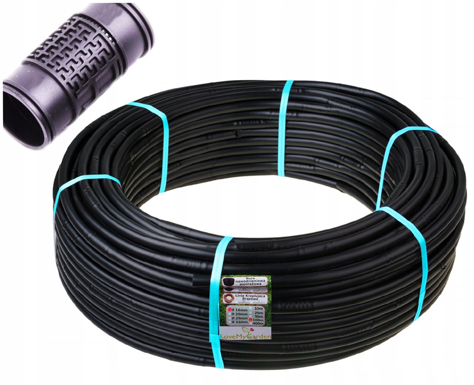 Tuyau goutte-à-goutte 16mm compensé 100m pour stopper le gaspillage d'eau