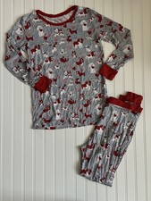 Little Sleepies Youth 16 Furever Gray Valentine Retired 2 Piece Long Sleeve Set