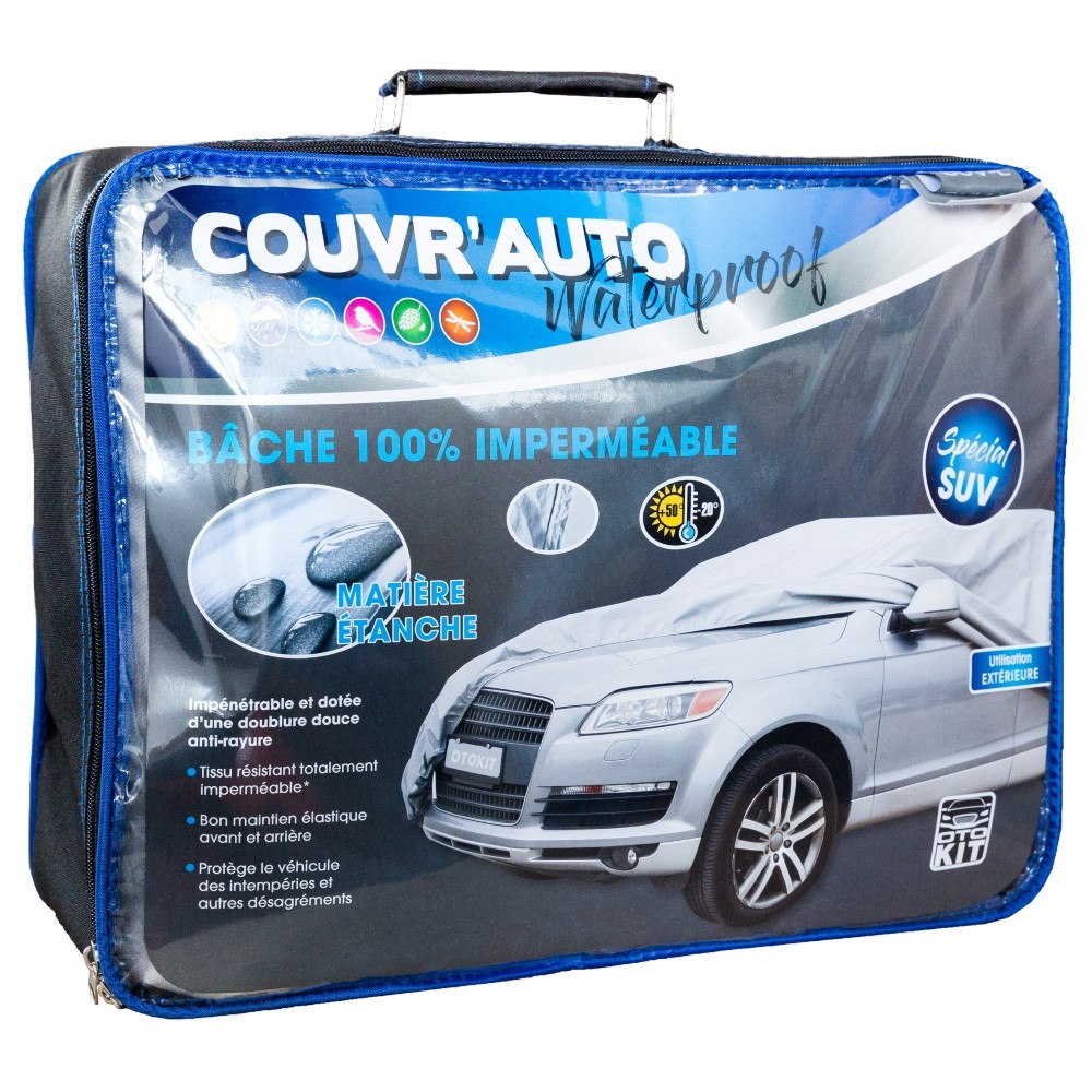 Bâche SUV XXL OTOKIT de protection étanche en taille 550X195X160 cm