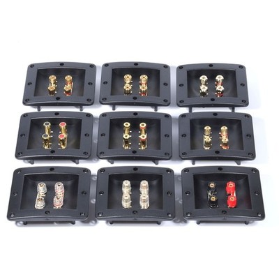 Professional Speaker Junction Box 4 Terminal Binding Post For Easy Wiring