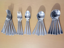 VINERS Cutlery Beaded/Bead Design Soup/Dessert Spoons Forks Stainless Steel