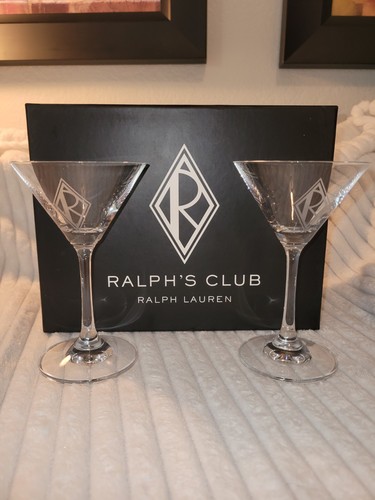 Sammlerstück Ralph Lauren Club Cocktail Tassen. 2er Set. Neu - unbenutzt