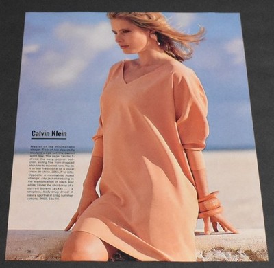 1988 Print Ad Sexy Fashion Legs Lady Blonde Calvin Klein Minimalistic Beauty Art