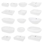 Lavabo da appoggio in ceramica lavello lavandino da bagno +/- valvola di scarico