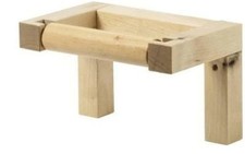 New IKEA Molger Solid Birch Wood Toilet Paper...