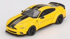 Model Car Scale 1:64 Mini GT FORD MUSTANG LB-WORKSTRIPLE YELLOW 2015 1:
