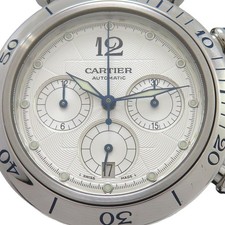 Cartier Pasha 38mm Chronograph SS Men's Automatic Watch 2