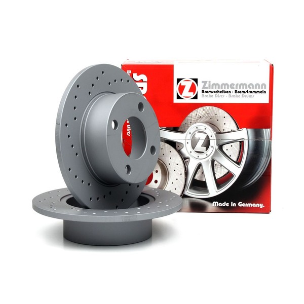 Zimmermann Sport Bremsscheiben Ø 245Mm FüR Audi 100 80 90 Cabriolet Coupe Hinten-image