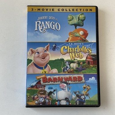 Charlotte S Web / Barnyard / Rango (2011 DVD Triple-Feature) REAL PICTURES!!