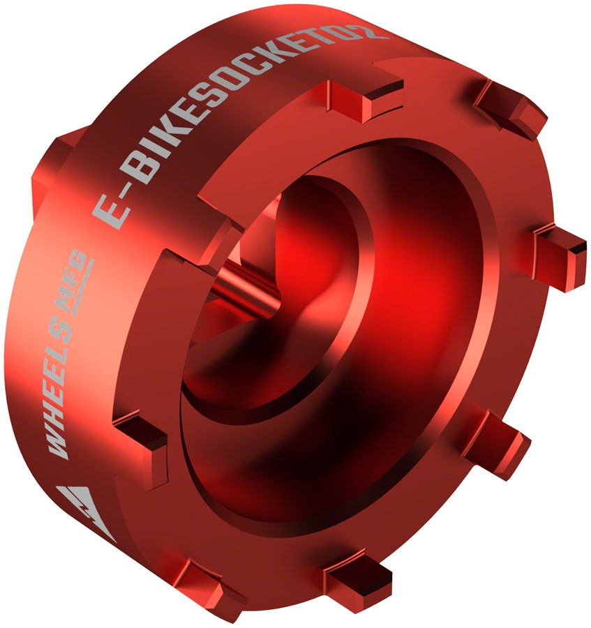 Wheels MFG E-BikeSocket02 Red 50mm Bosch Gen 2 Lockring Sock
