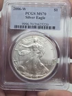 2006 W PCGS MS70 AMERICAN SILVER EAGLE ☆ Old Blue Holder