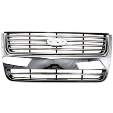 Grille For 2006-2010 Ford Explorer Chrome Shell W Black Insert Plastic Grille For 2006-2010 Ford Explorer Chrome Shell W Black Insert Plastic