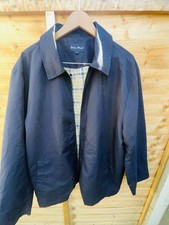 Men’s Navy Zip Up Collar Smart Jacket James Pringle Checked Lined Jacket/Coat XL