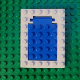 LEGO Trap Door Blue 30042 With Hinge White 30041 From Set 6280 Armada Flagship