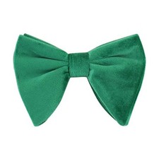 Men's Velvet Vintage Bow Tie Tuxedo Big Bowtie Green