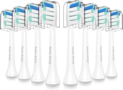 Relax Artist Replacement Brush Heads Compatible with Philips Sonicare Toothbrush