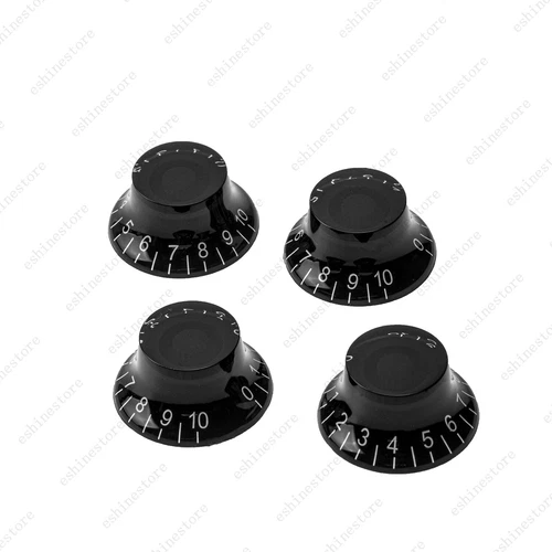 4 Pcs 24 Fine Splines LP Guitar Control Bell Knobs Top Hat Knob For Les Paul SG