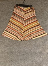 Retro 70s Boho Southwestern Skirt Size Medium Folk Groovy Tribal Festival Midi
