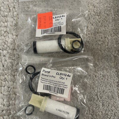 Lot of 2 CNG Fuel Filter Natural Gas Coalescent Element Replacement of CLS112-6