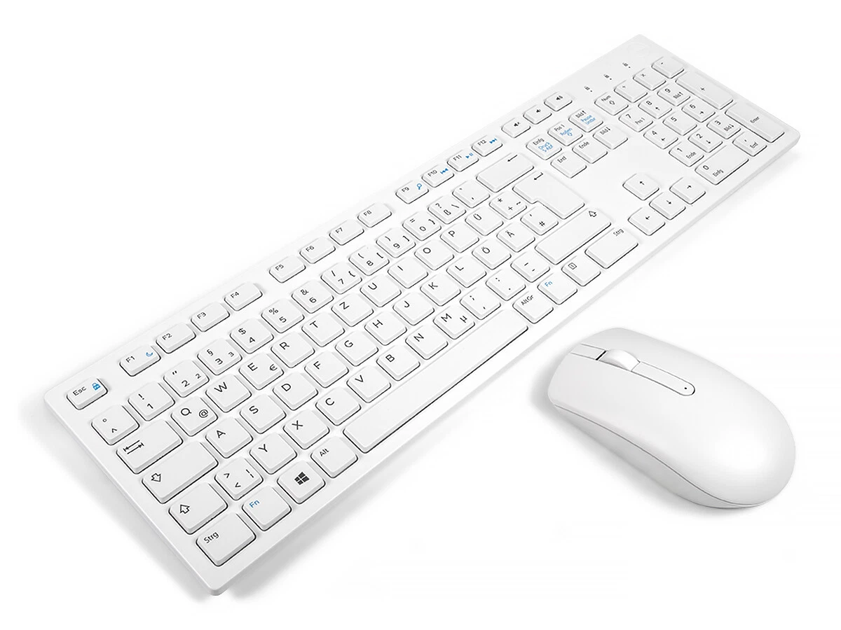 NEW Dell KM636 White GERMAN Wireless Office Mouse Keyboard Combo 5397063711178 eBay Dell KM636 Keyboard and mouse set wireless 2.4 GHz black for Inspiron 3268, Precision Mobile Workstation 5520, Vostro 32XX, Dell Wys並行輸入