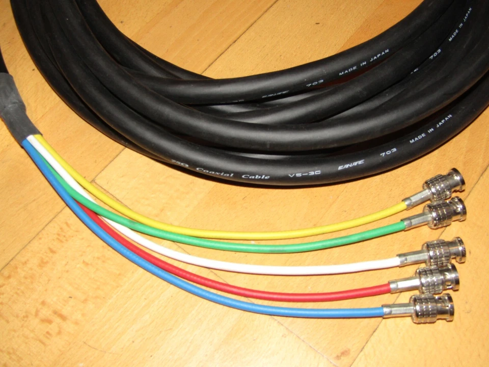 Canare V5-3C 25' Five channel 75 Ohm Coaxial RGBHV BNC/BNC Video Cable - Image 2 of 4