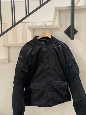 Motorrad Schutzausrüstung (Jacke, Hose, Nierengurt, Handschuhe)