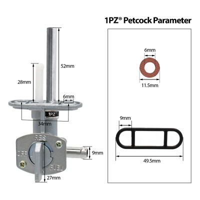 Fuel Tank Petcock Switch Valve OEM 5LP-24500-01-00 For Yamaha