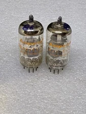 2 AMPEREX  6DJ8 - ECC88 Tubes NOS