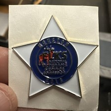 B.P.O.E. Elks Enamel Pin National Veterans Service Commission Houston 2016