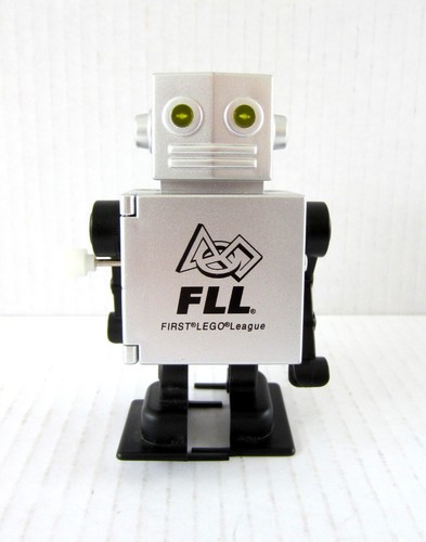 First Lego League FLL Mr Roboto Robot USB Hub Wind Up Walking Action Figure