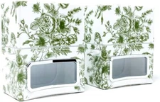 Set of 2 Electric Plug In Diffusers: HomeWorx by Harry Slatkin (Green Toile)
