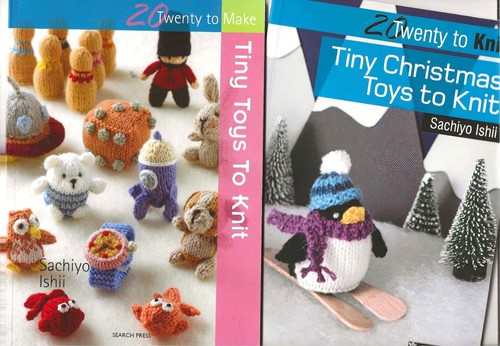 TWO Books 20 Twenty to Make Tiny, Christmas Tiny Toys to Knit Ishii Sachiyo Knit
