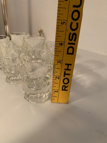 6er Set KING SIZE Schnapsgläser Lot weißer Schriftzug Double Shot Jigger Vintage - Bild 5 von 11