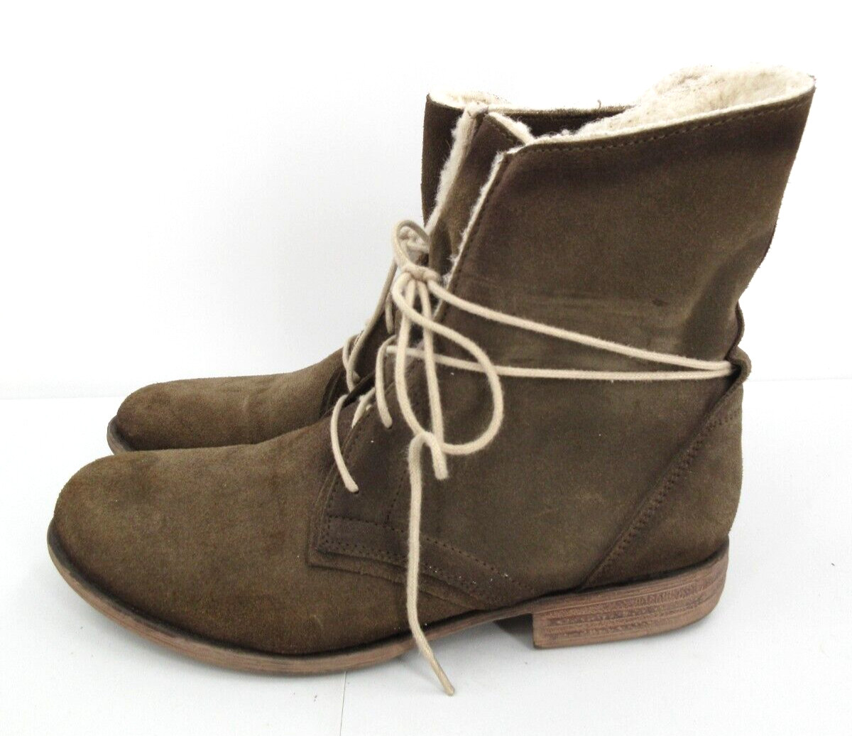 Eric Michael Sofia Wool Insulated Brown Suede Ank… - image 9